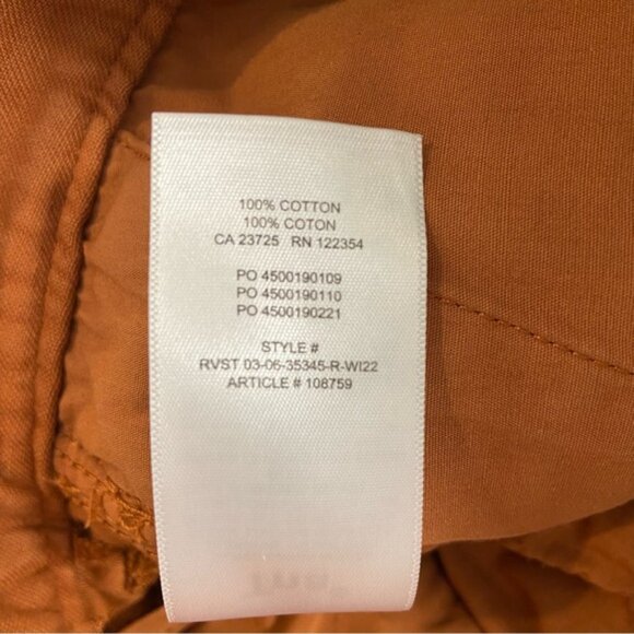 Artizia TNA supply baggy cargo pants cognac size 4 high rise pockets pure cotton - Picture 10 of 12